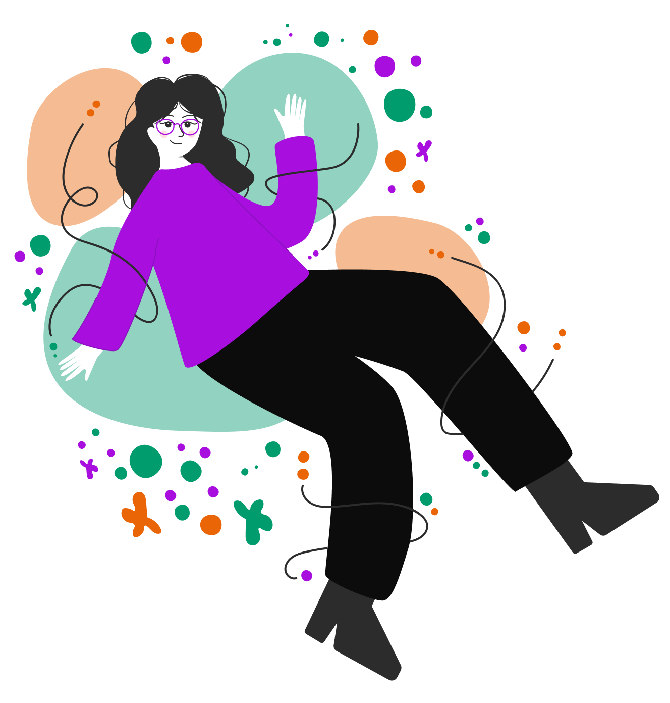 Lady that is floating